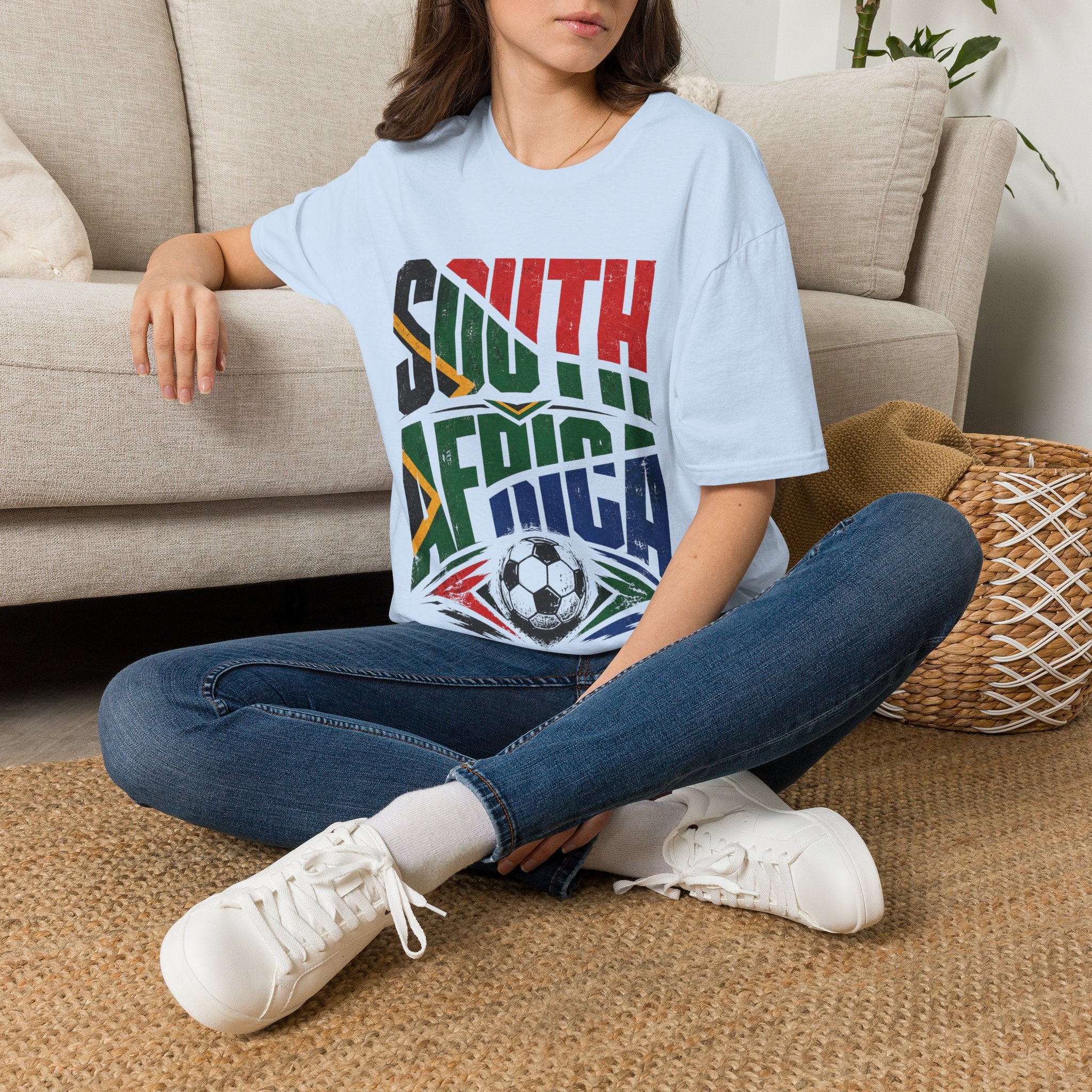 South Africa Soccer T-Shirt — Vintage Flag Football Fan Tee