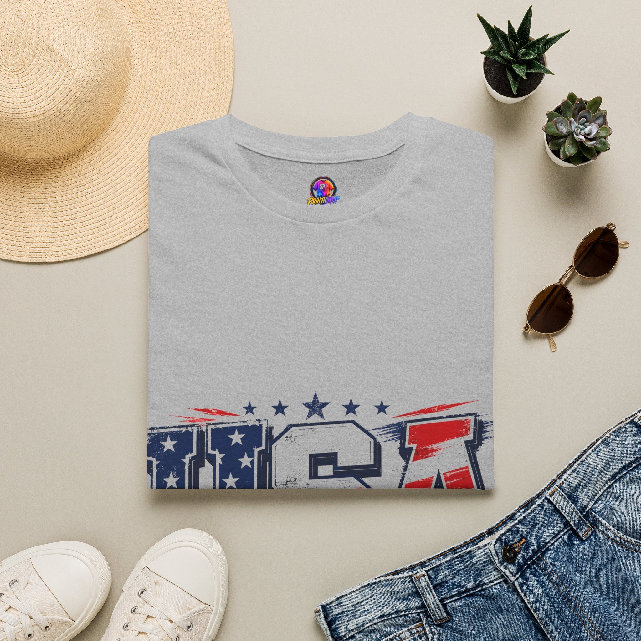 USA Flag Graphic T-Shirt — Patriotic American Pride Tee