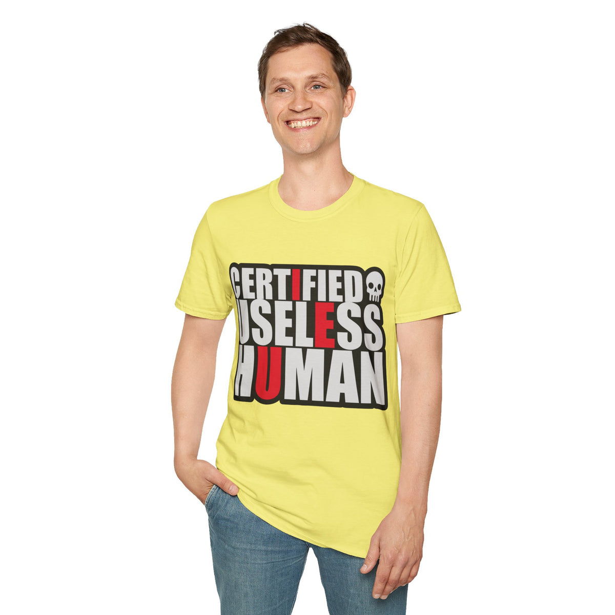 Certified Useless Human T-Shirt — Funny Sarcastic Graphic Tee - Trending Now - August 2026