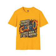 Sagittarius Archer T‑Shirt — "Thrives in Chaos" Zodiac Fire Sign Tee