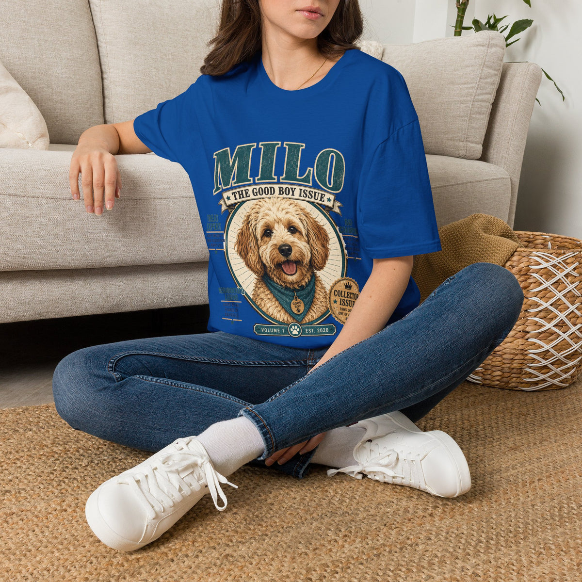 Milo 'The Good Boy Issue' T-Shirt — Cute Dog Portrait Tee