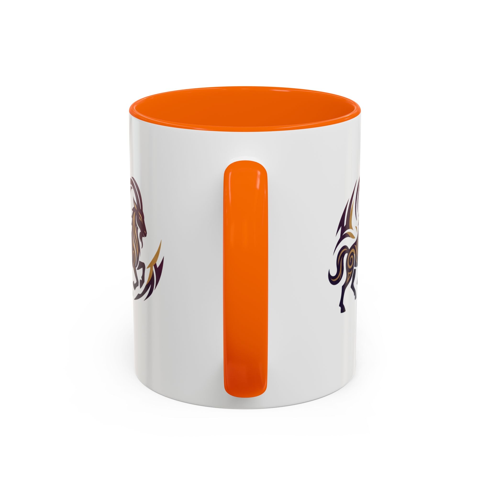 Capricorn Tribal Goat Accent Coffee Mug — Zodiac Horoscope Gift