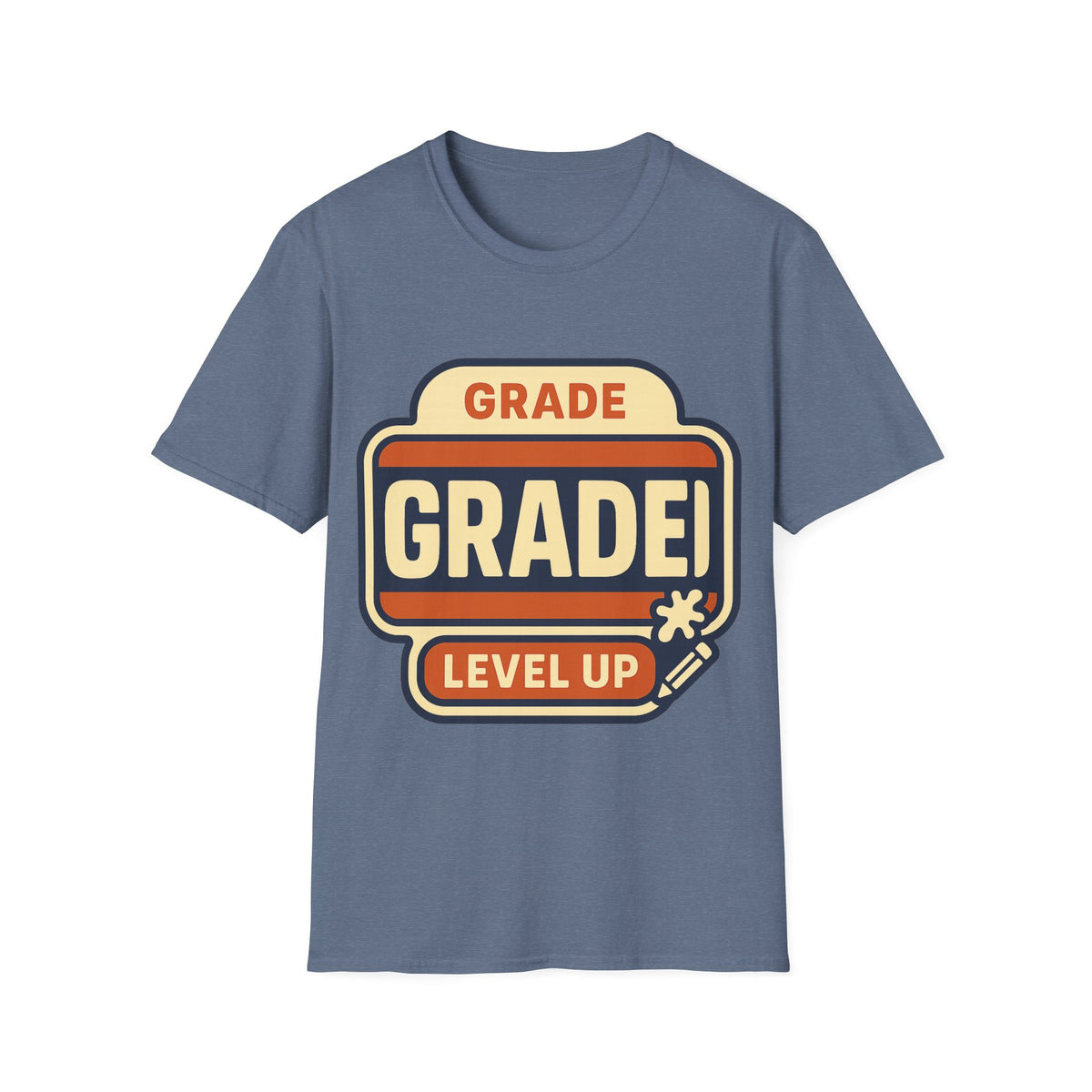 Grade Up Retro Badge T‑Shirt — "GRADE! LEVEL UP" Gamer Teacher Gift - Trending Now - August 2026