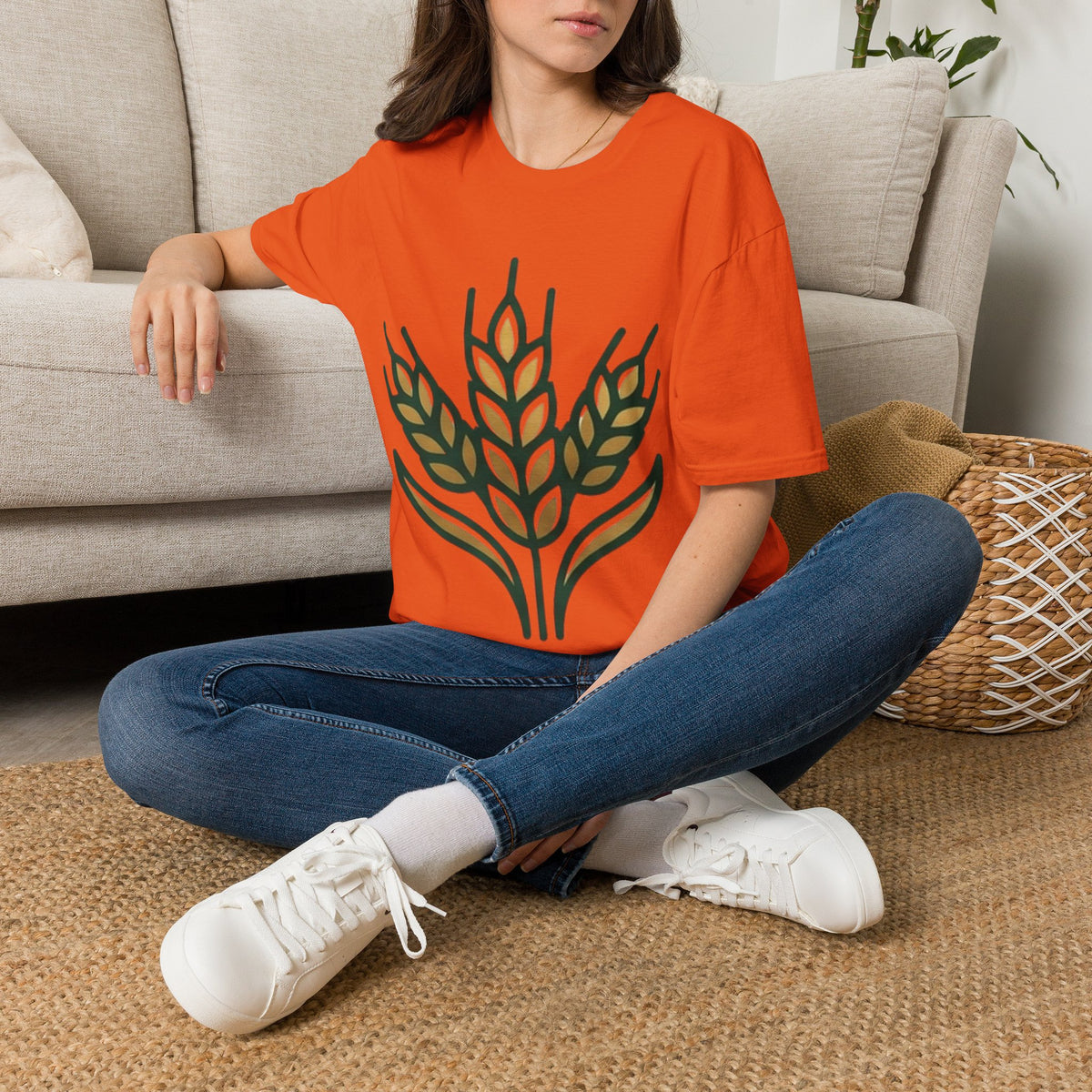 Thanksgiving T-shirt Wheat Field Graphic T-Shirt — Rustic Harvest Farmwear