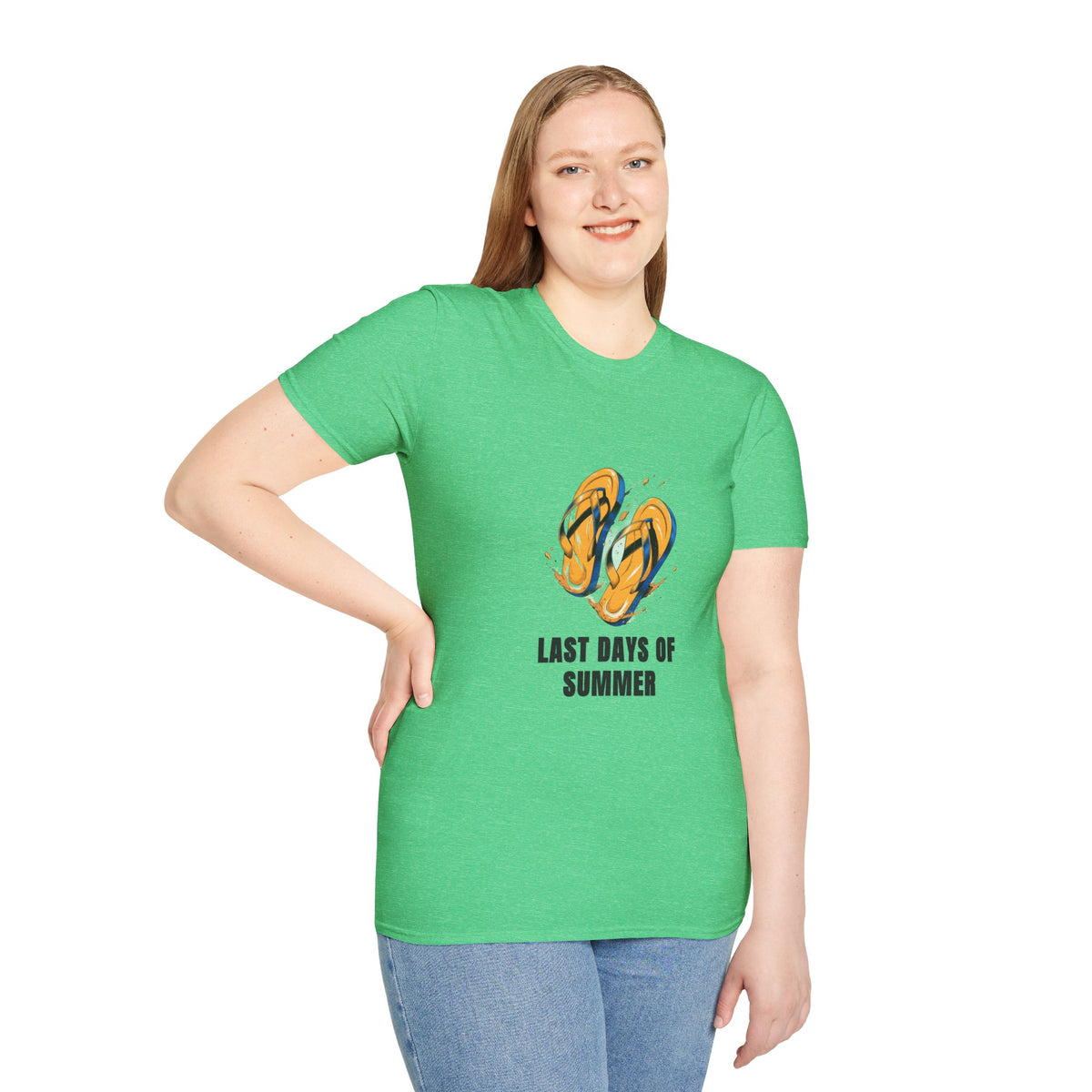 T-Shirt — Last Days of Summer Flip Flops Graphic Tee - Trending Now - August 2026