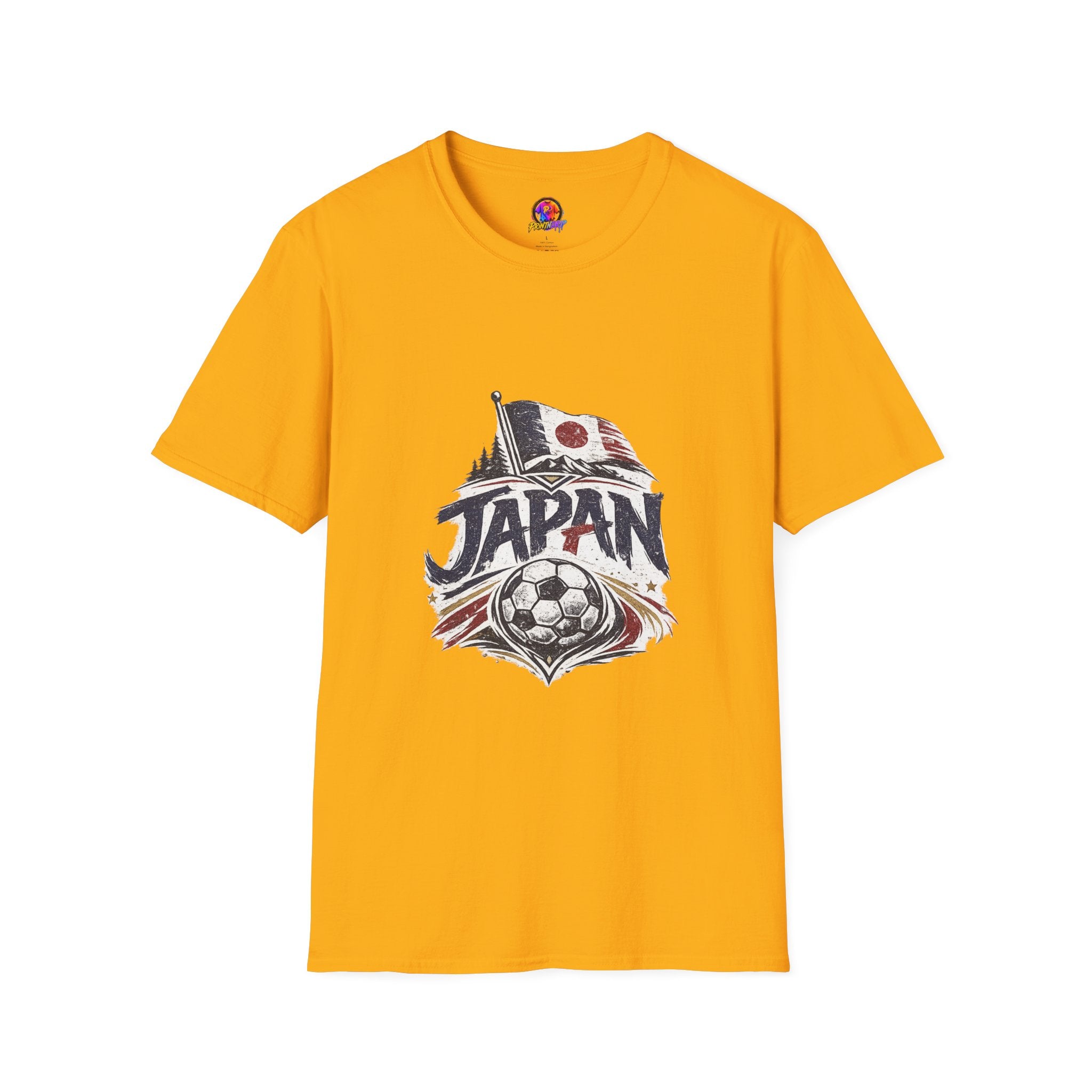 Japan Soccer T-Shirt – Vintage Flag & Crest Football Tee
