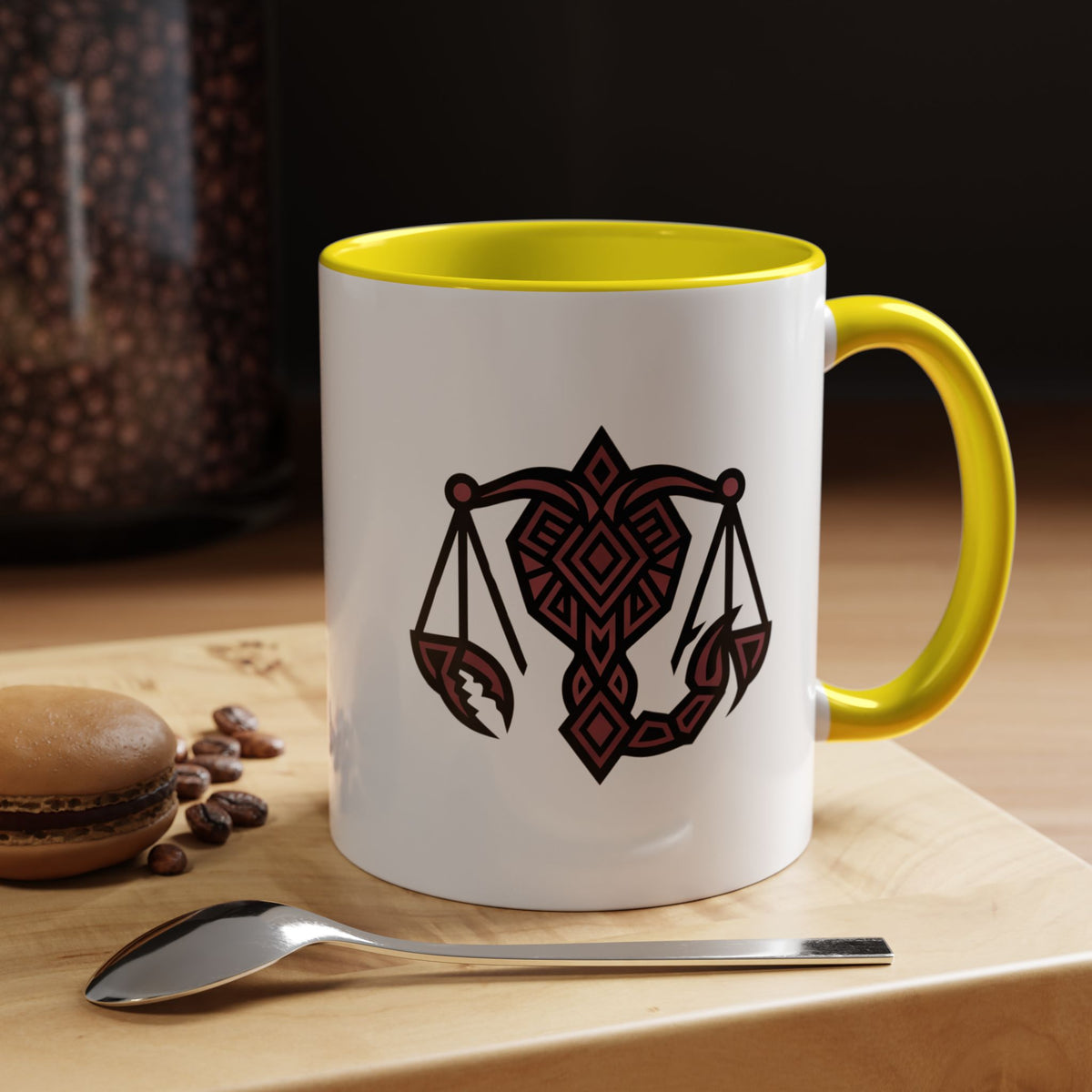 Scorpio Zodiac Scales Coffee Mug — Zodiac Balance Accent Mug