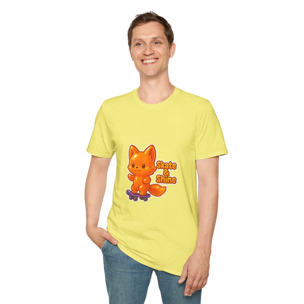 Cute Orange Fox Skateboard T-Shirt — "Gotta Skate" Graphic Tee - Trending Now - October 2026