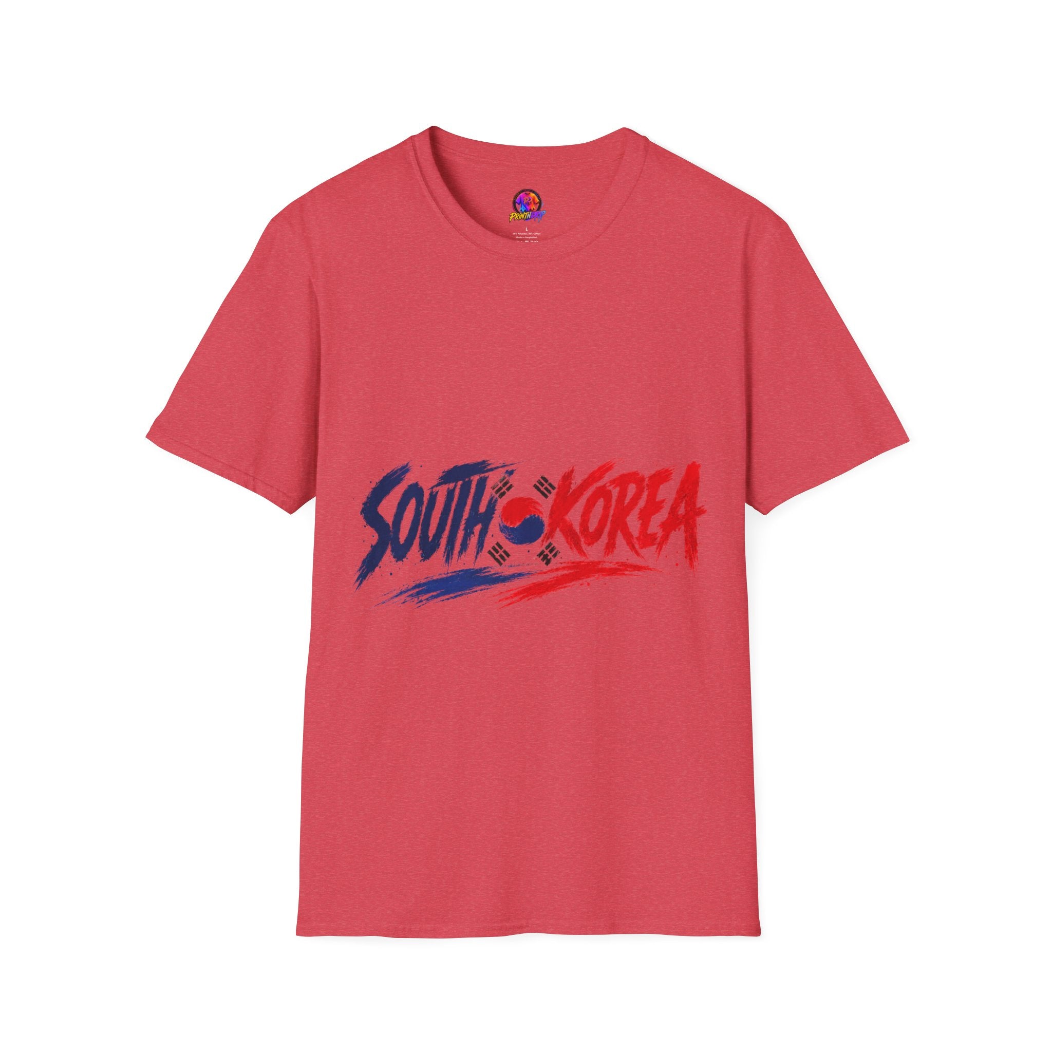 South Korea Flag Brushstroke T-Shirt — Patriotic Korean Travel Tee