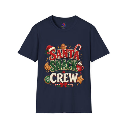 Santa Snack Crew T-Shirt — Christmas Cookie Holiday Tee