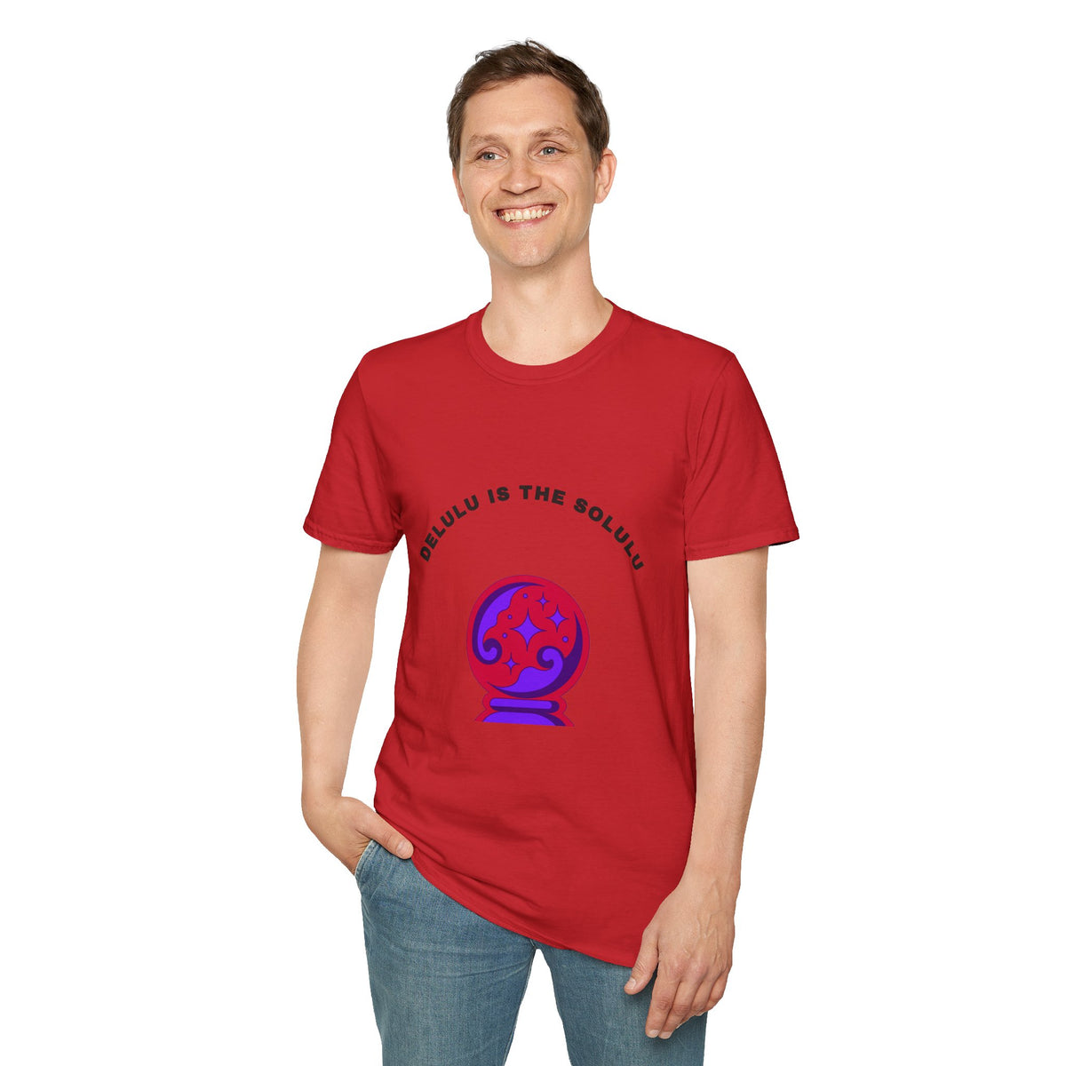 T-Shirt — Delulu Is The Solulu Crystal Ball Graphic Tee - Trending Now - September 2026