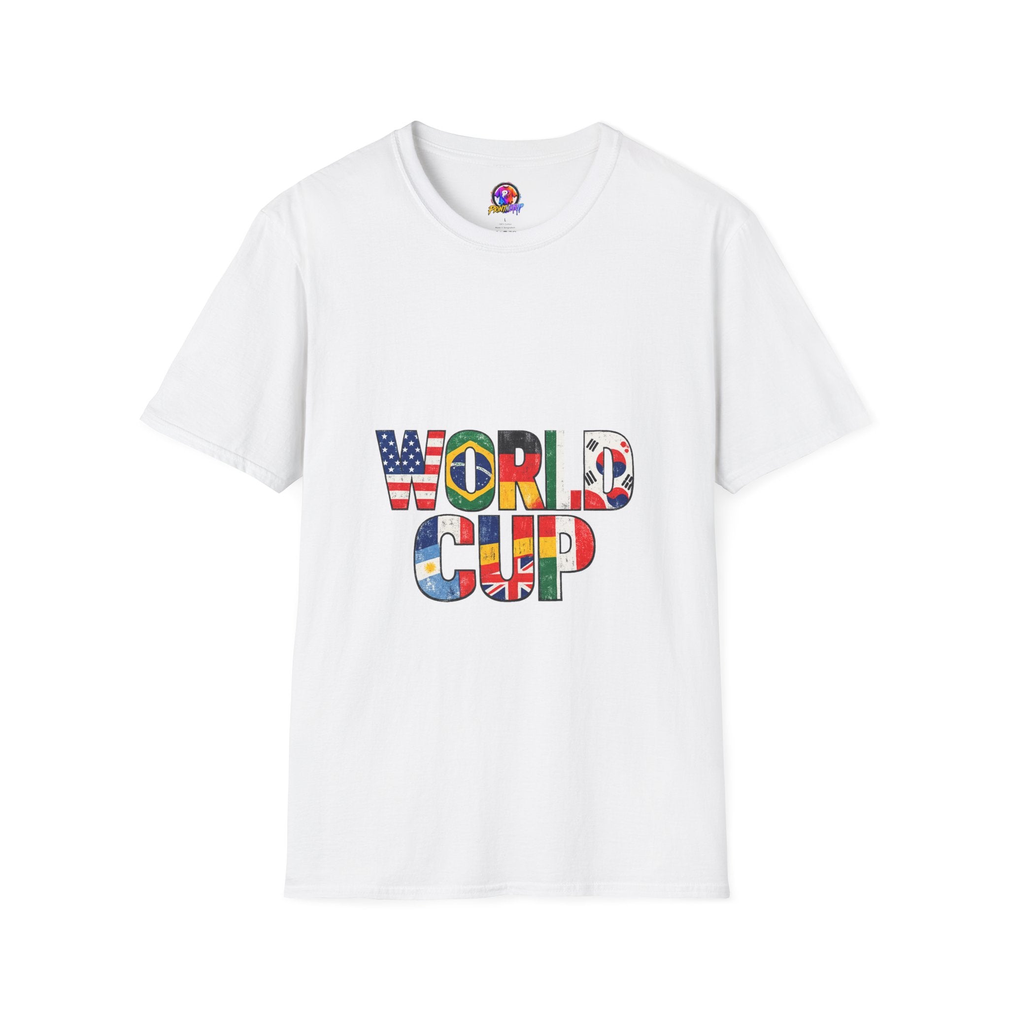 World Cup Flag Graphic T-Shirt — 'WORLD CUP' International Soccer Fans Tee