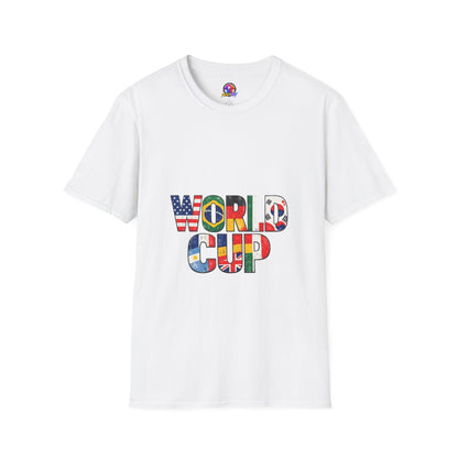 World Cup Flag Graphic T-Shirt — 'WORLD CUP' International Soccer Fans Tee