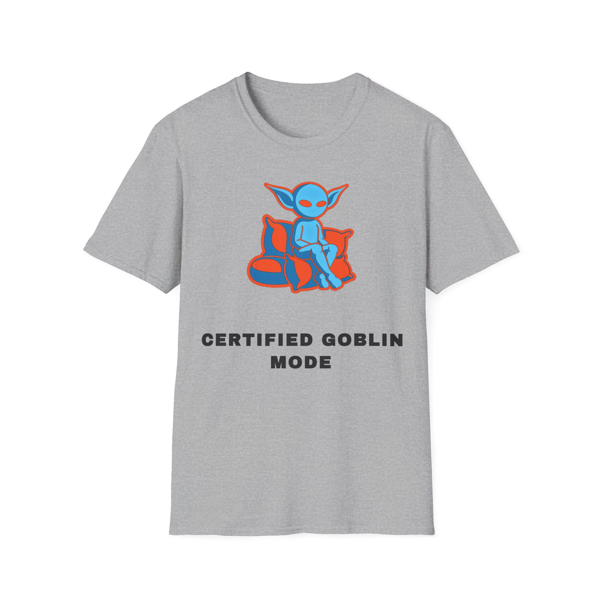 Certified Goblin Mode T-Shirt — Cute Blue Goblin Graphic Tee - Trending Now - September 2026