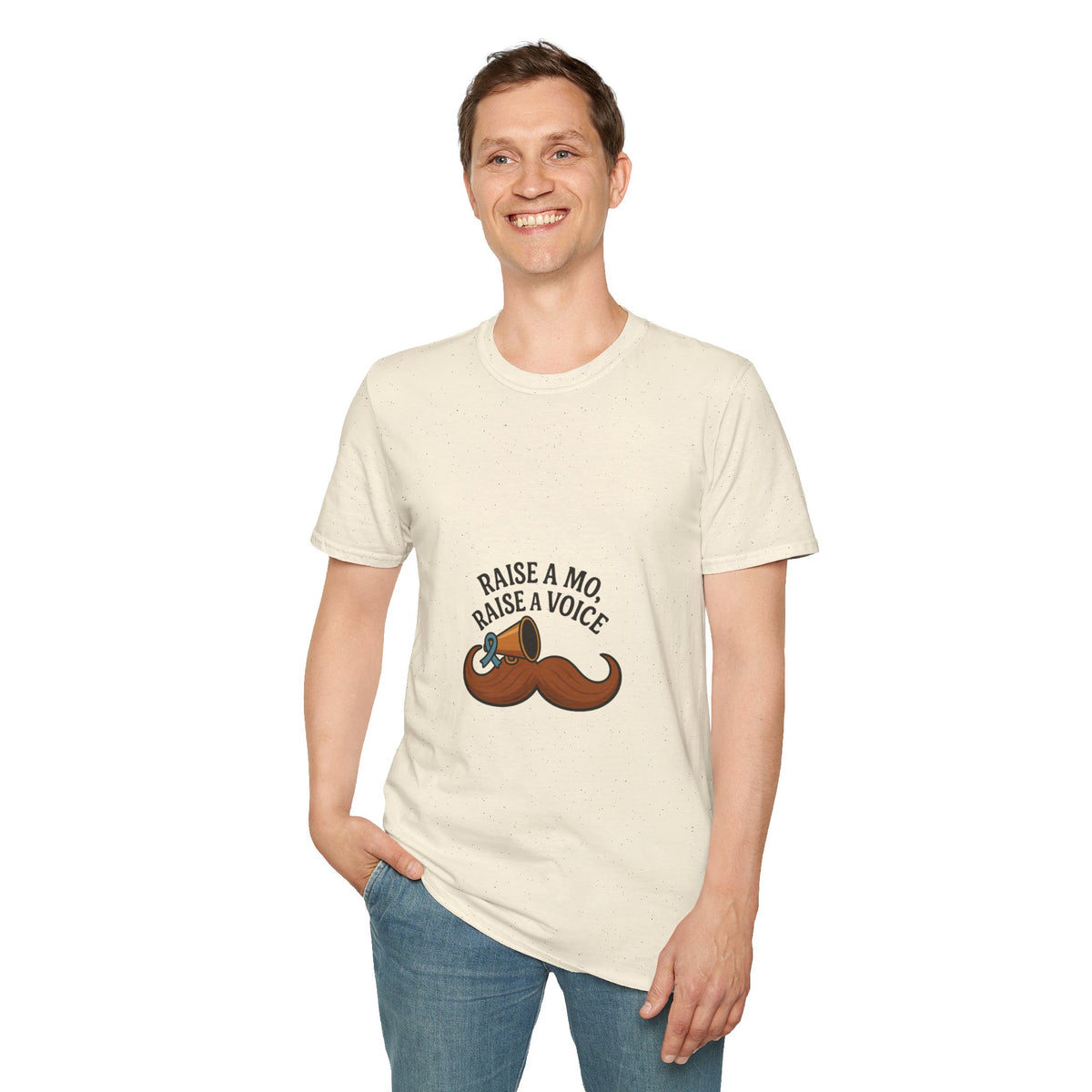 Raise a Mo, Raise a Voice Mustache T-Shirt - Trending Now - October 2026