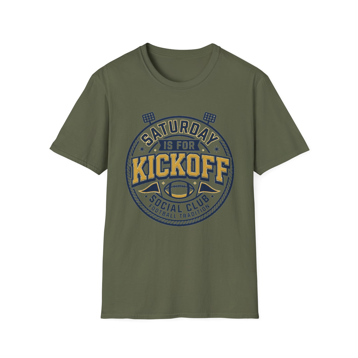 Saturday Night Kickoff T-Shirt — Vintage Football Game Day Tee - Trending Now - August 2026