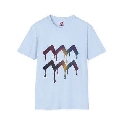 Dripping Mountain Graphic Tee — Vaporwave Sunset T-Shirt