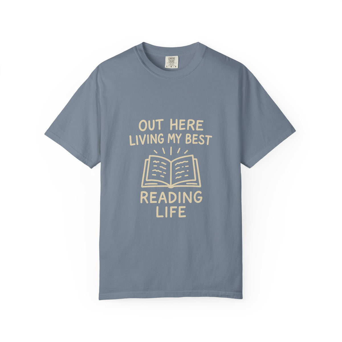 Reading Life T-Shirt — "Out Here Living My Best Reading Life" Book Lover Tee - Trending Now - October 2026