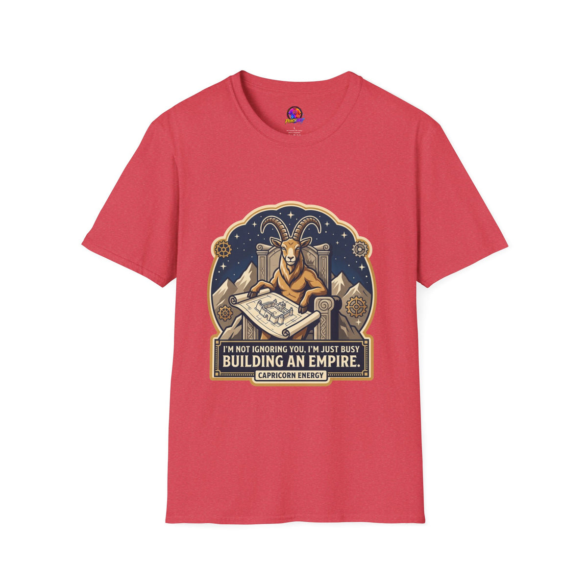 Capricorn Zodiac T-Shirt — "Building an Empire" Goat Horoscope Tee