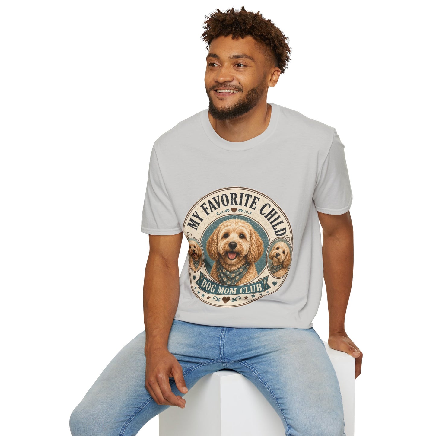 Dog Mom T-Shirt — "My Favorite Child" Cute Goldendoodle Graphic Tee