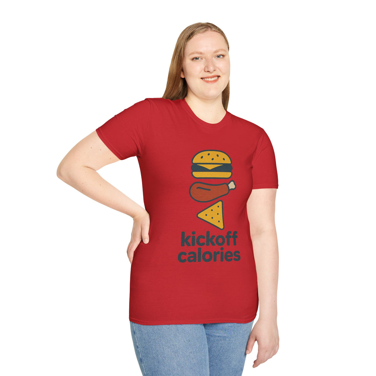 Funny 'Kick Off Calories' T-Shirt — Burger, Drumstick & Pizza Fitness Humor Tee - Trending Now - August 2026