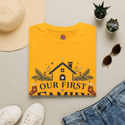 T-Shirt — Our First Family Christmas Personalized Tee