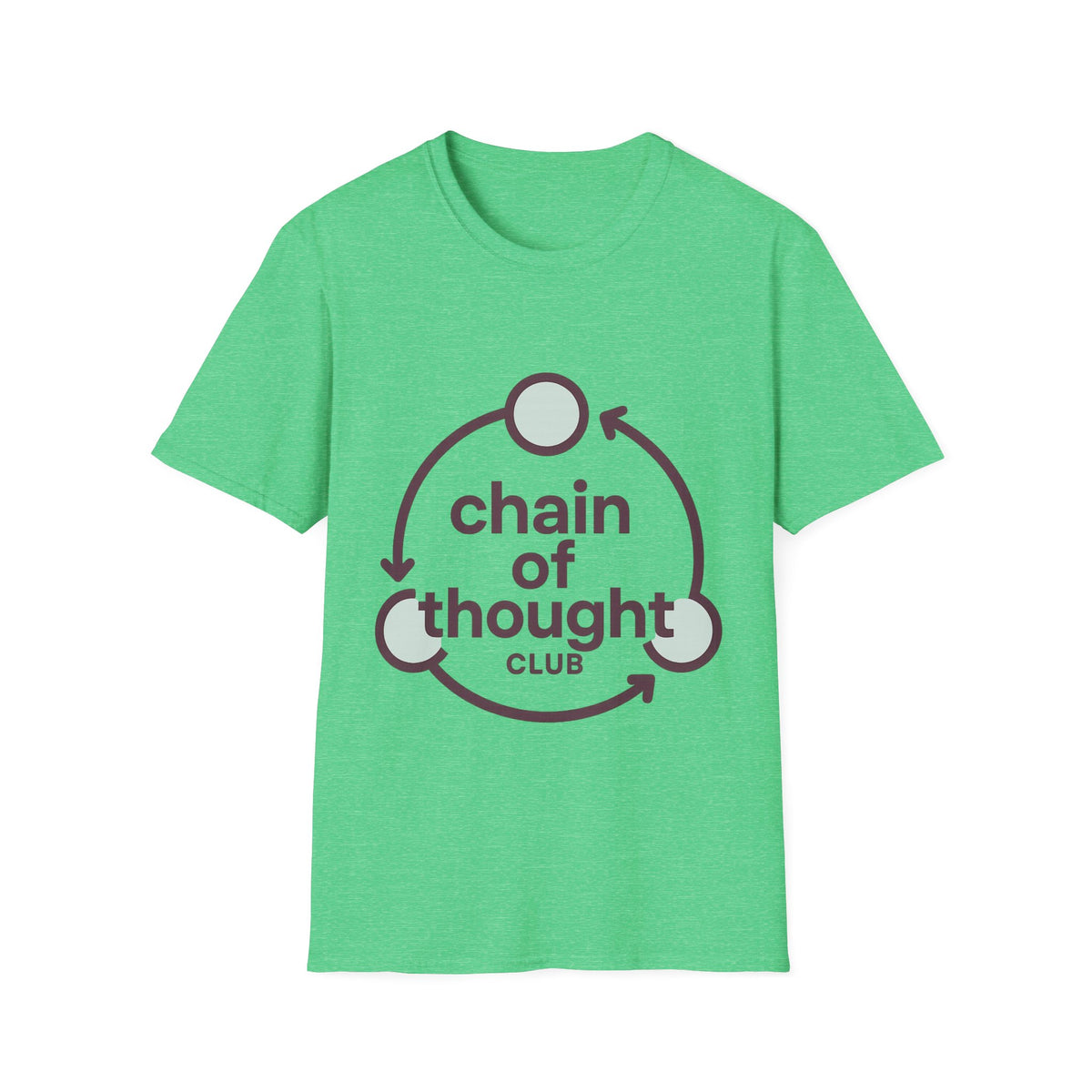 "Chain Of Thought" Minimalist Emblem Tee | Intellectual Philosophy T-Shirt - Trending Now - September 2026