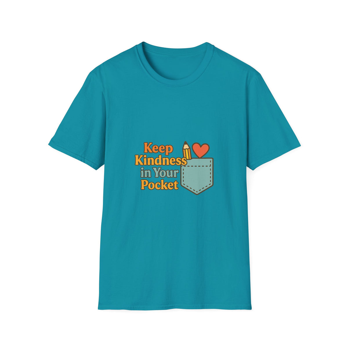 Pocket Positivity T-Shirt — "Keep Kindness In Your Pocket" Cute Heart Pocket Graphic - Trending Now - October 2026