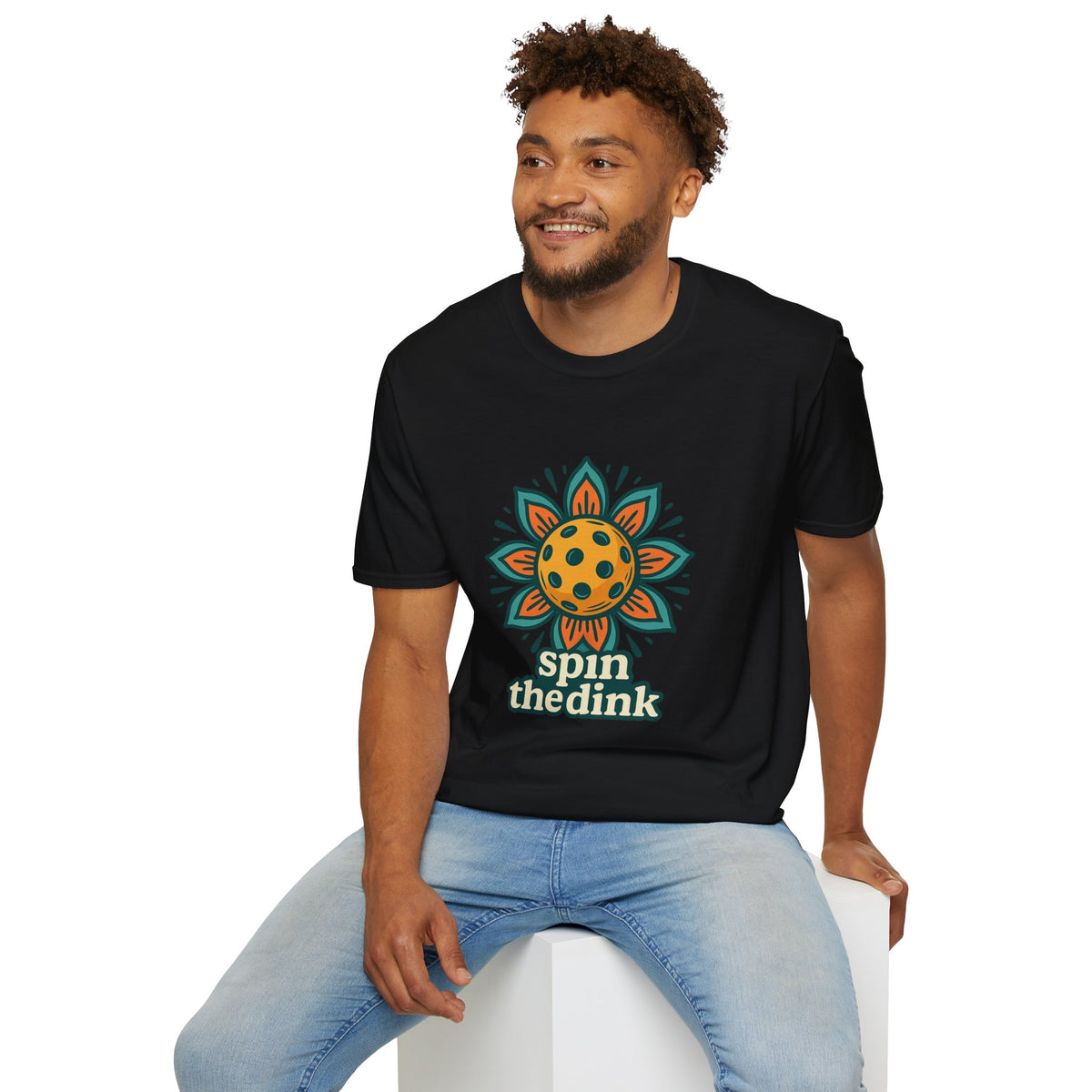 T-Shirt — 'Spin the Dink' Sunflower Paddle Tennis Graphic Tee - Trending Now - August 2026