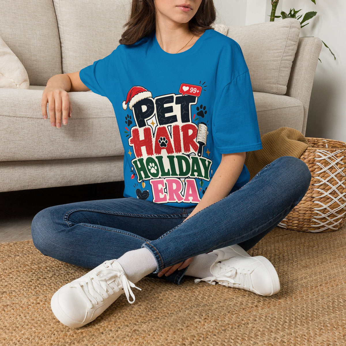 Pet Hair Holiday Tee — Funny Christmas Shirt for Pet Lovers