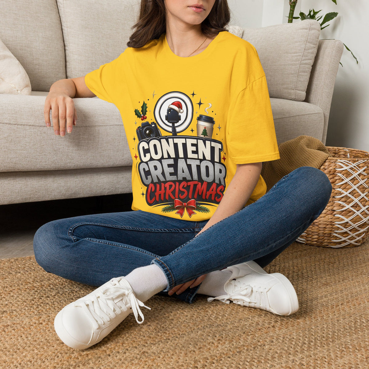 Content Creator Christmas T-Shirt