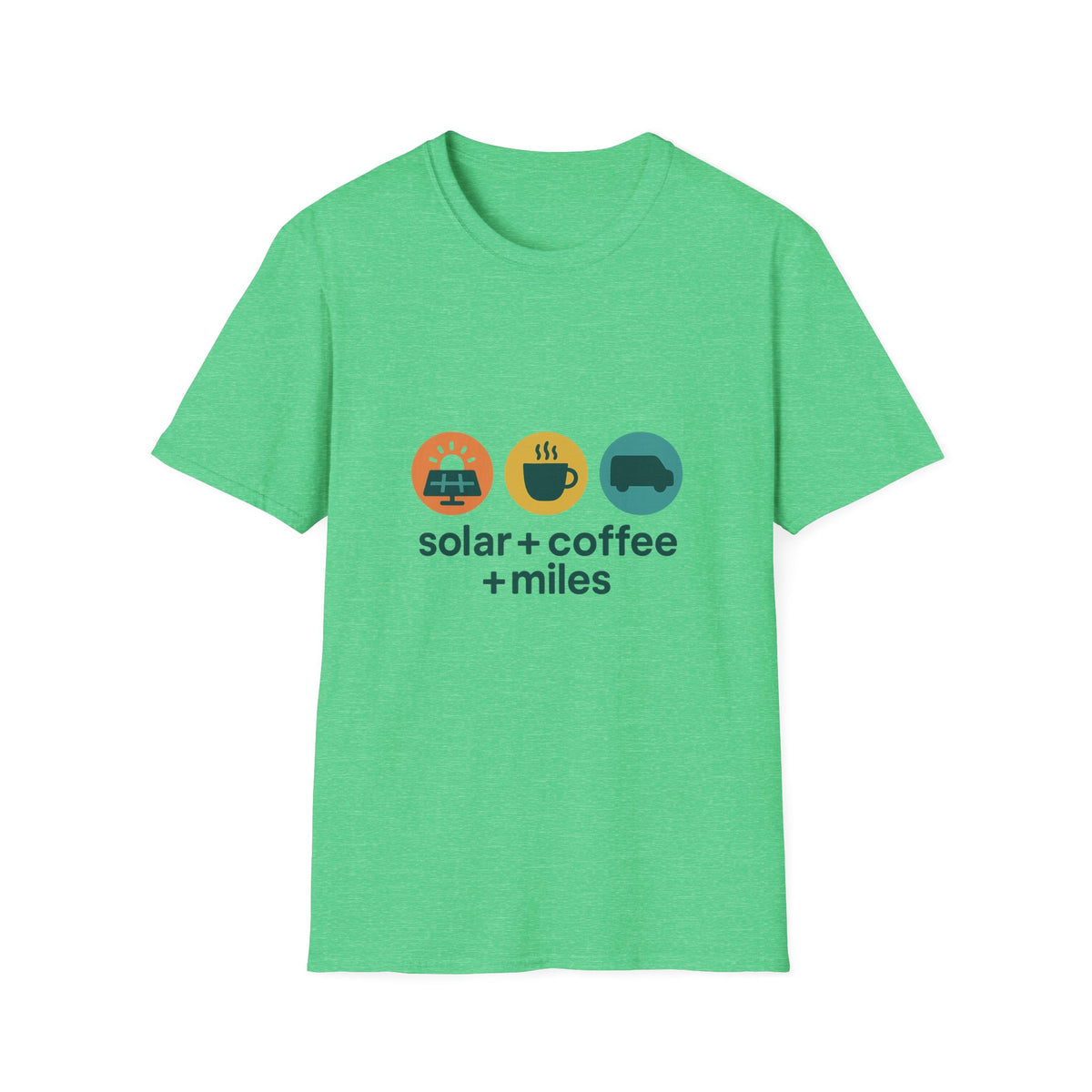 Minimalist Coffee & Camper Icons T-Shirt — Cozy Road Trip Vibes - Trending Now - August 2026