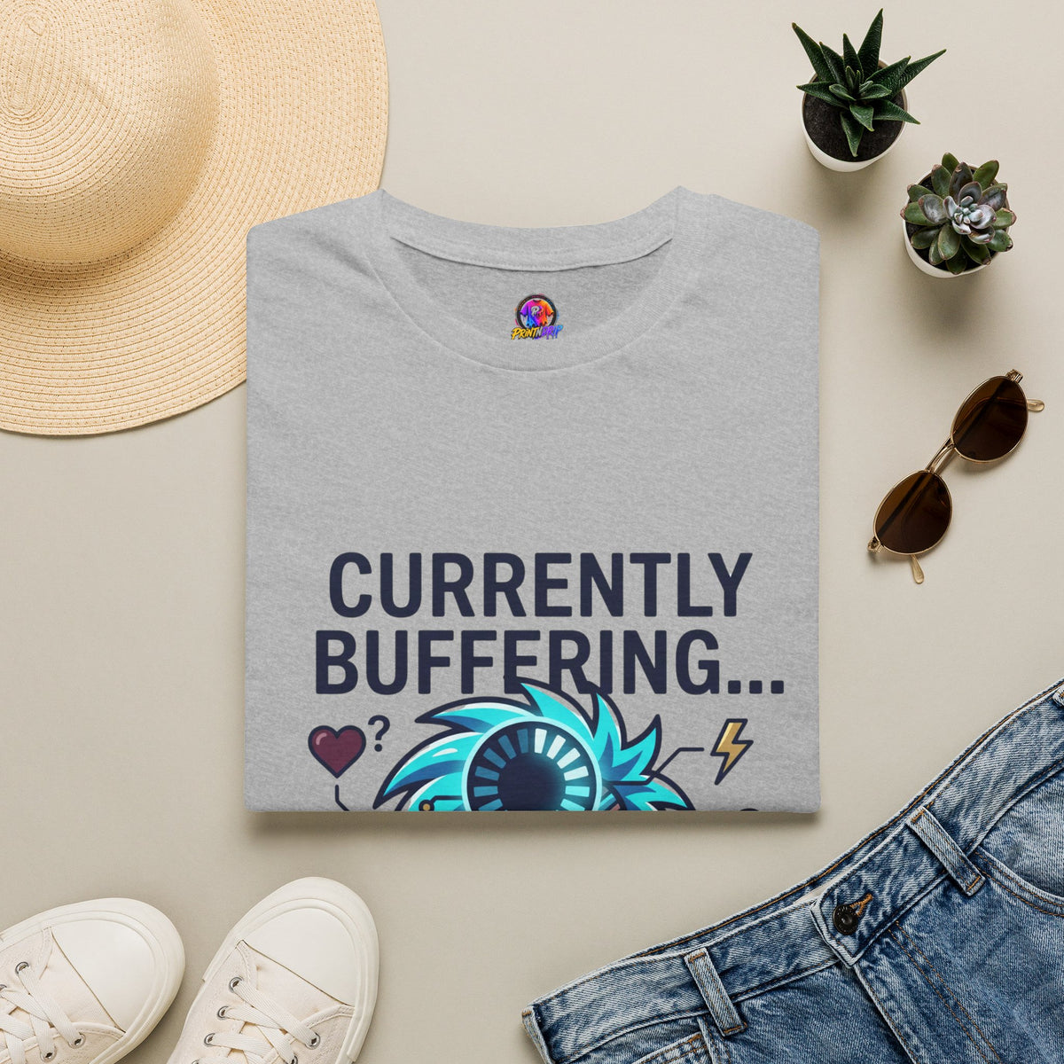 Currently Buffering T-Shirt — Funny Aquarius Zodiac Tee
