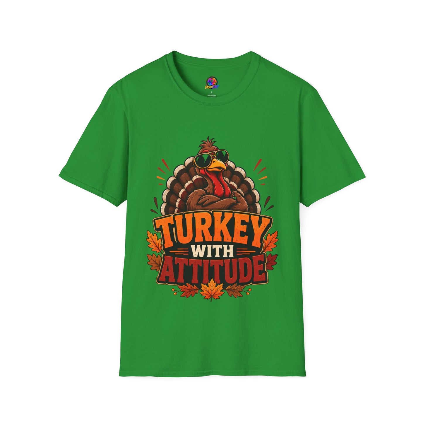 Turkey With Attitude T-Shirt — Funny Thanksgiving Turkey Graphic Tee
