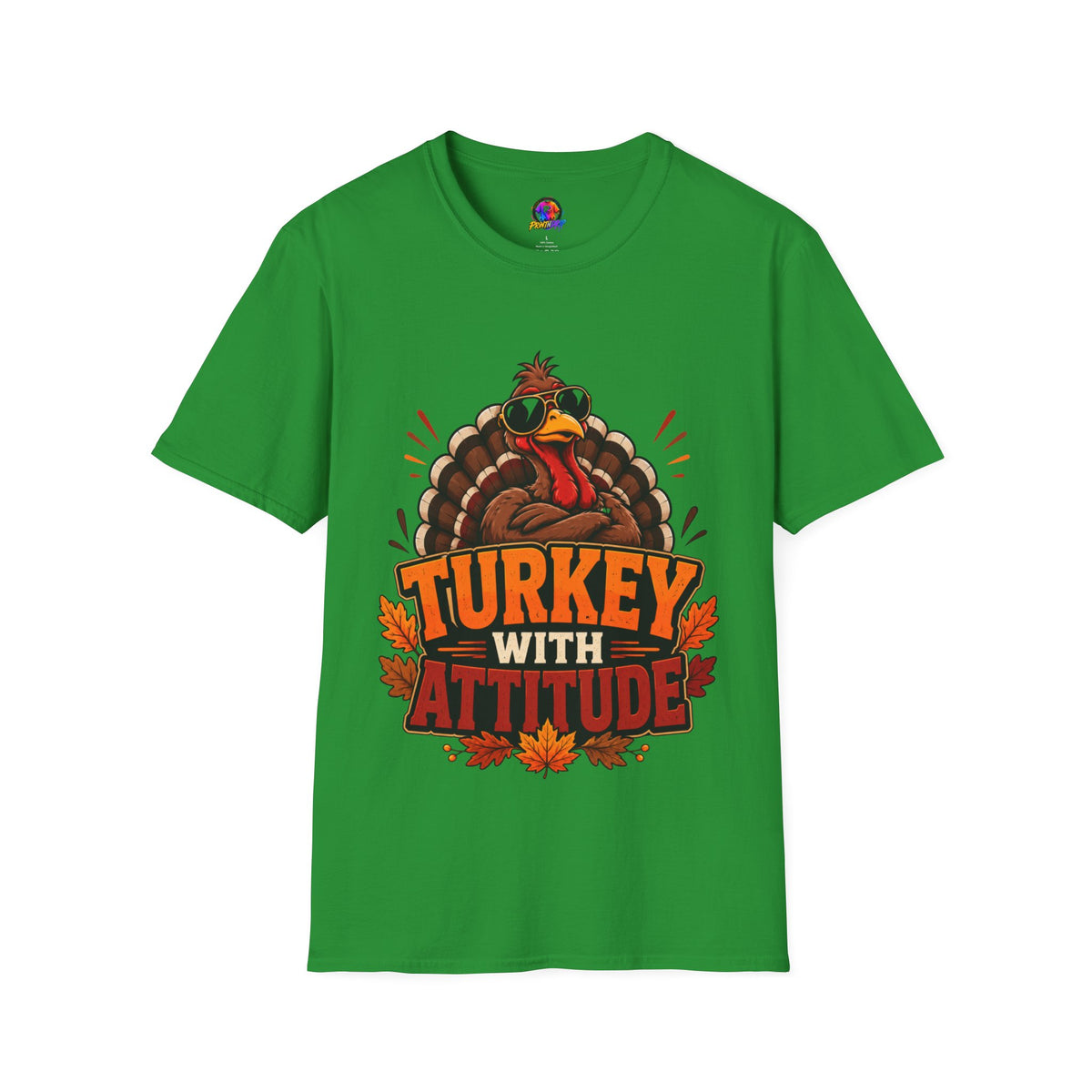 Thanksgiving T-Shirt Turkey With Attitude T-Shirt — Funny Thanksgiving Turkey Graphic Tee