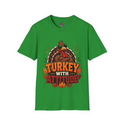 Turkey With Attitude T-Shirt — Funny Thanksgiving Turkey Graphic Tee