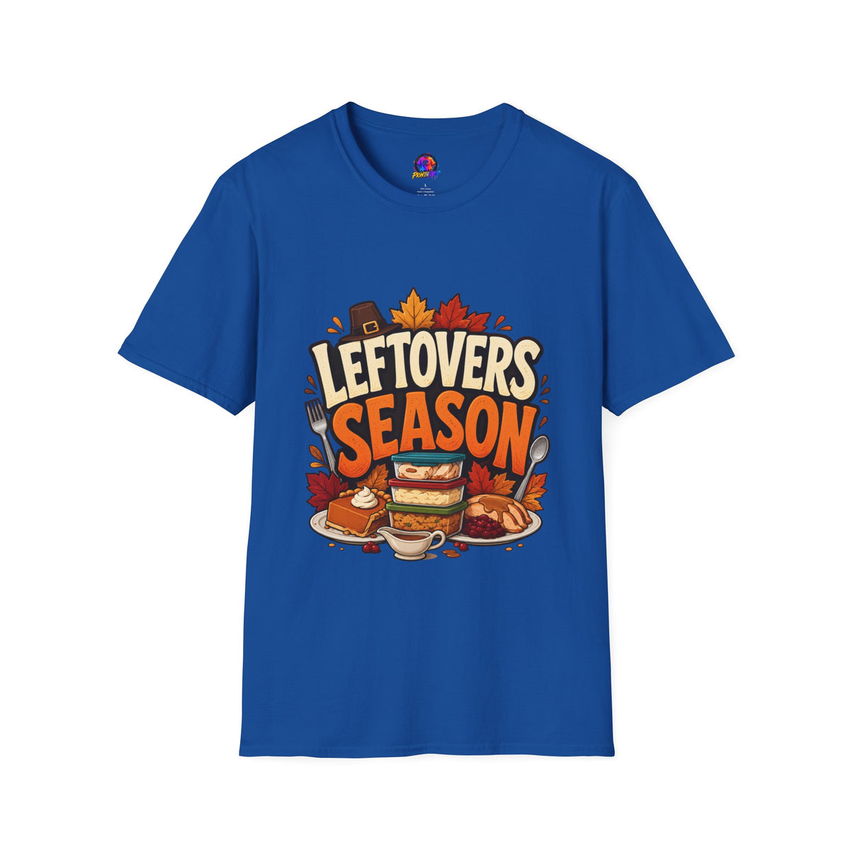 Thanksgiving T-Shirt Leftovers Season T-Shirt — Funny Thanksgiving Turkey & Pie Graphic Tee