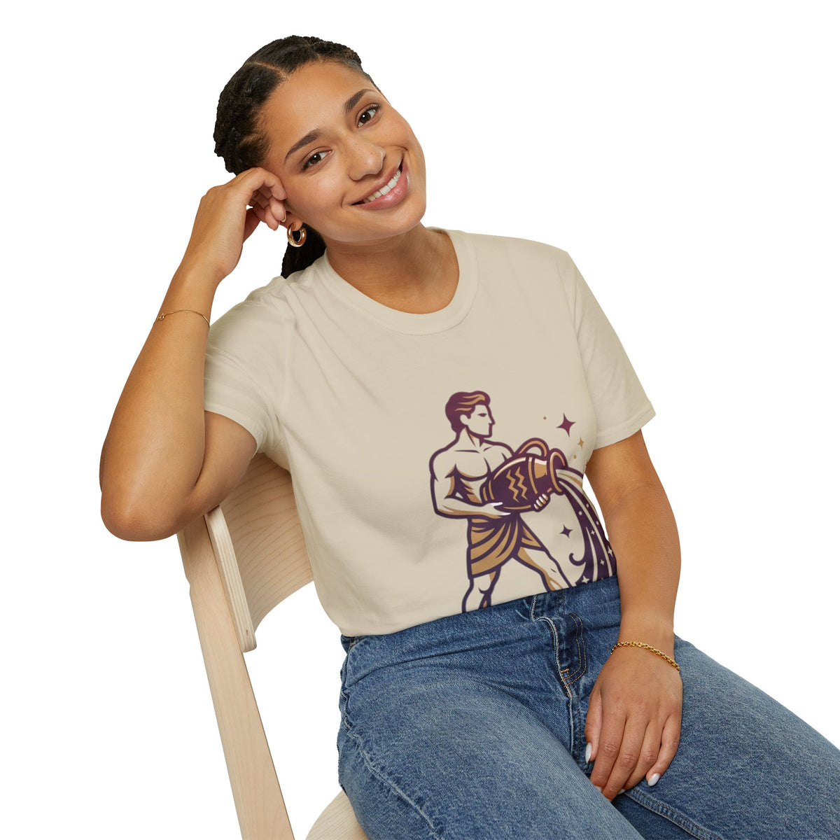 Aquarius Zodiac T-Shirt — Water Bearer Astrology Tee