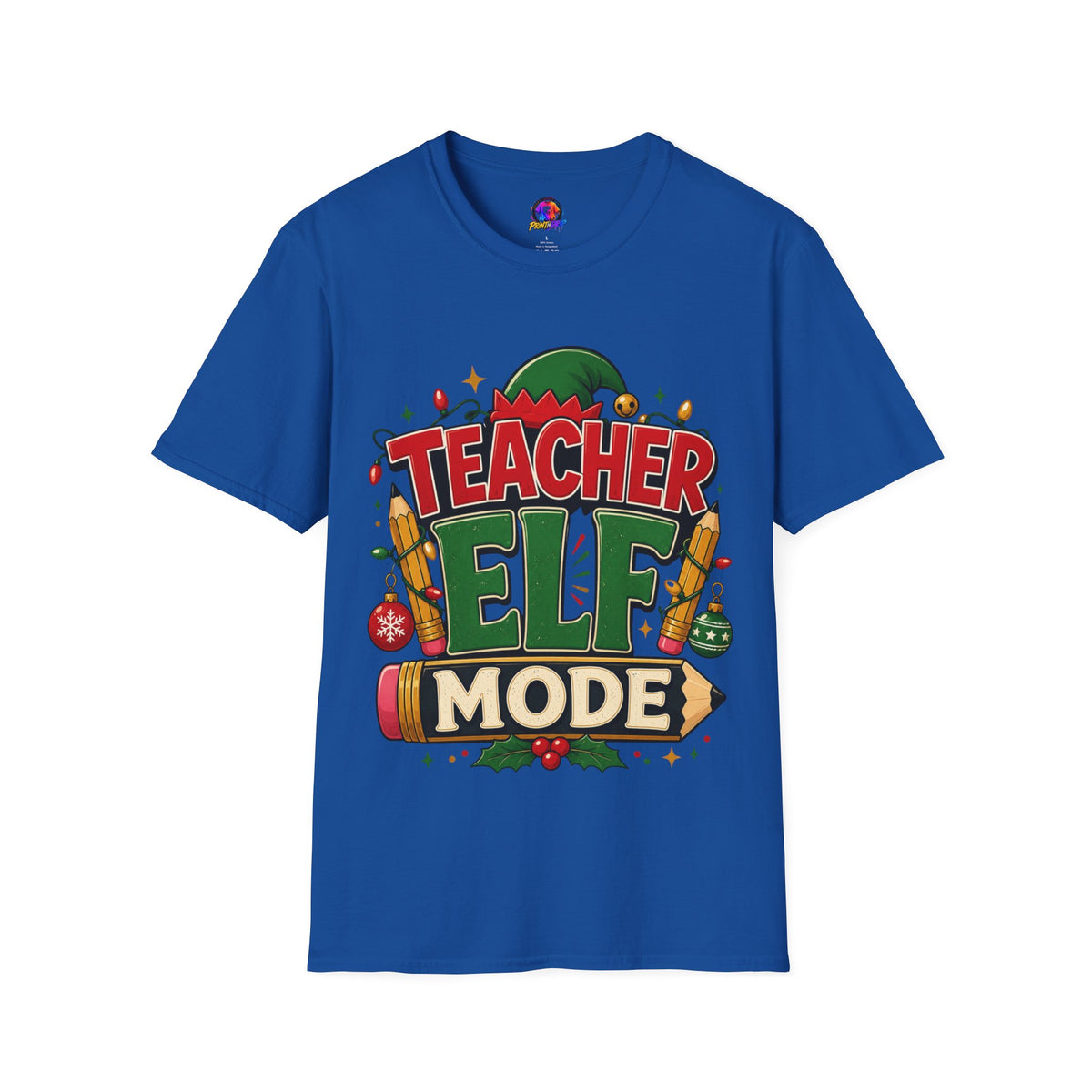 Teacher Elf Mode T-Shirt — Funny Christmas Teacher Holiday Tee