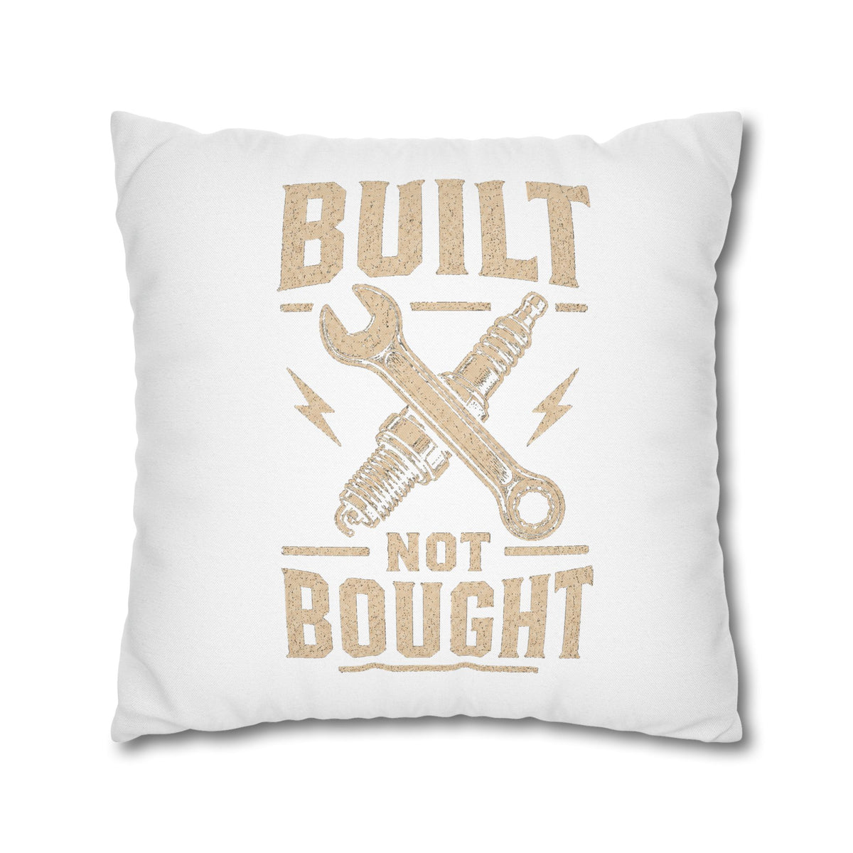 Built Not Bought Decorative Pillowcase Milo Bailey Dog Dad Mom