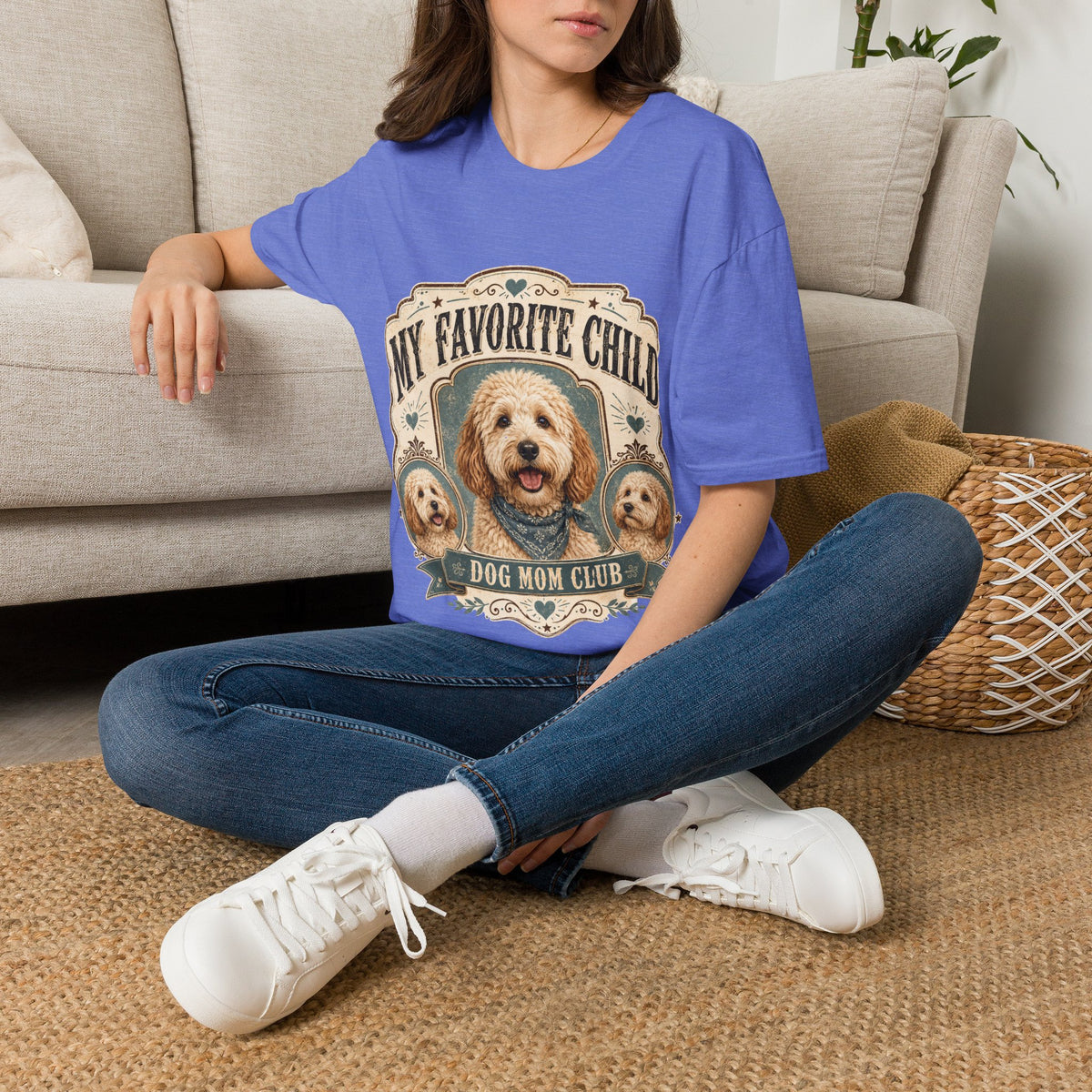 T-Shirt — "My Favorite Child" Dog Mom Club Graphic Tee