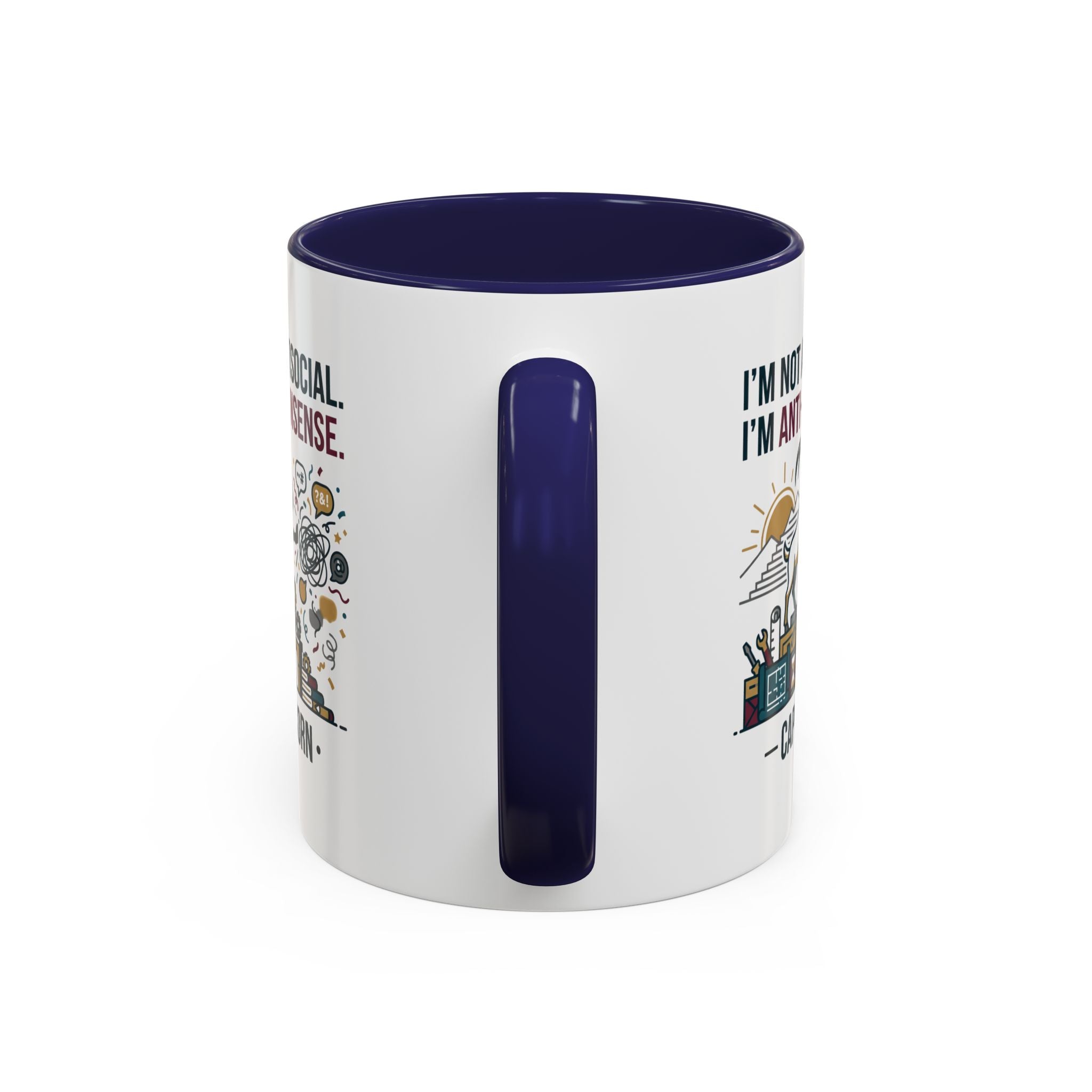 Capricorn Coffee Mug — "I'm Not Antisocial, I'm Anti-Nonsense" Accent Mug