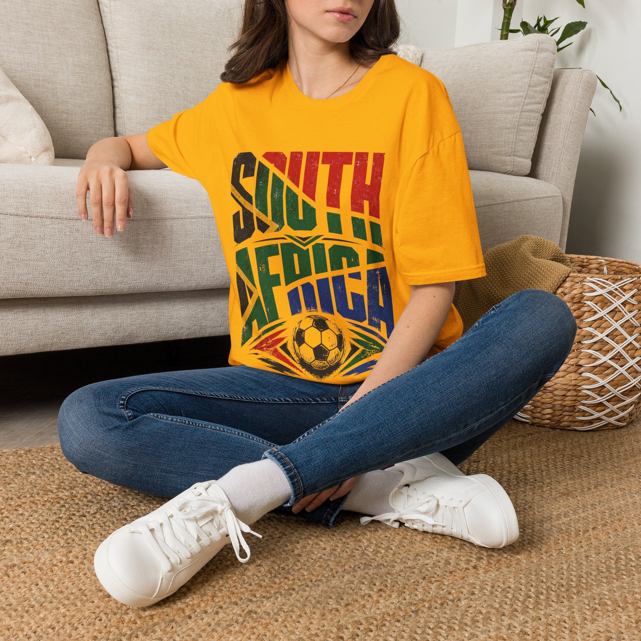 South Africa Soccer T-Shirt — Vintage Flag Football Fan Tee
