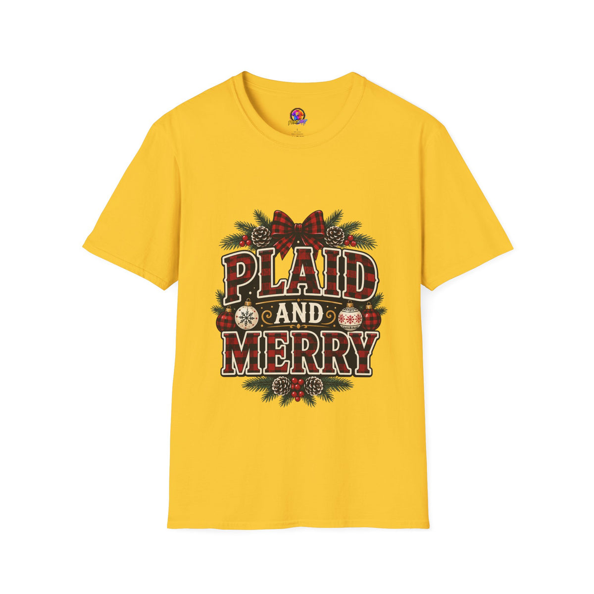 Plaid and Merry Christmas T-Shirt