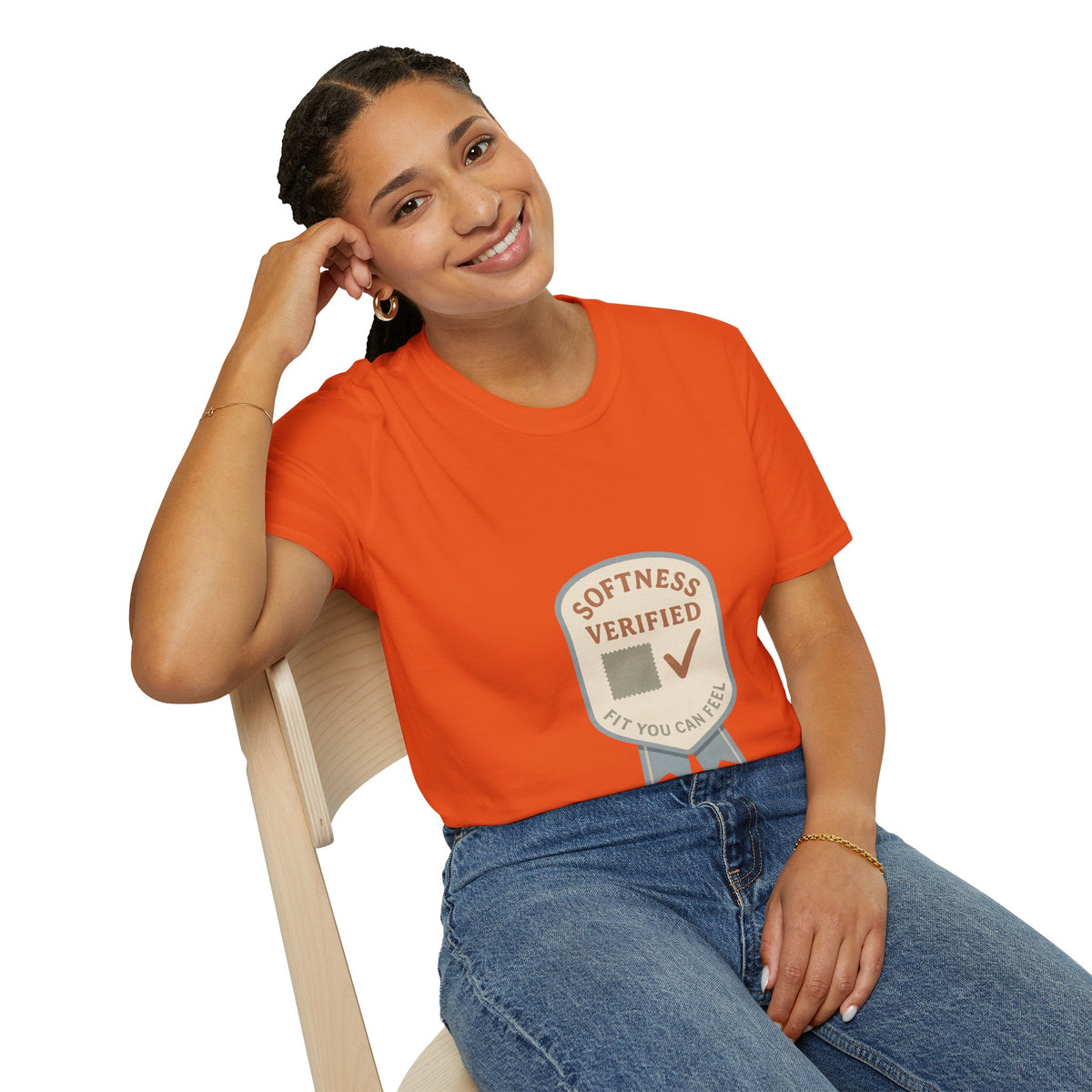 Softness Verified Badge T-Shirt — Cozy Comfort Graphic Tee - Trending Now - October 2026