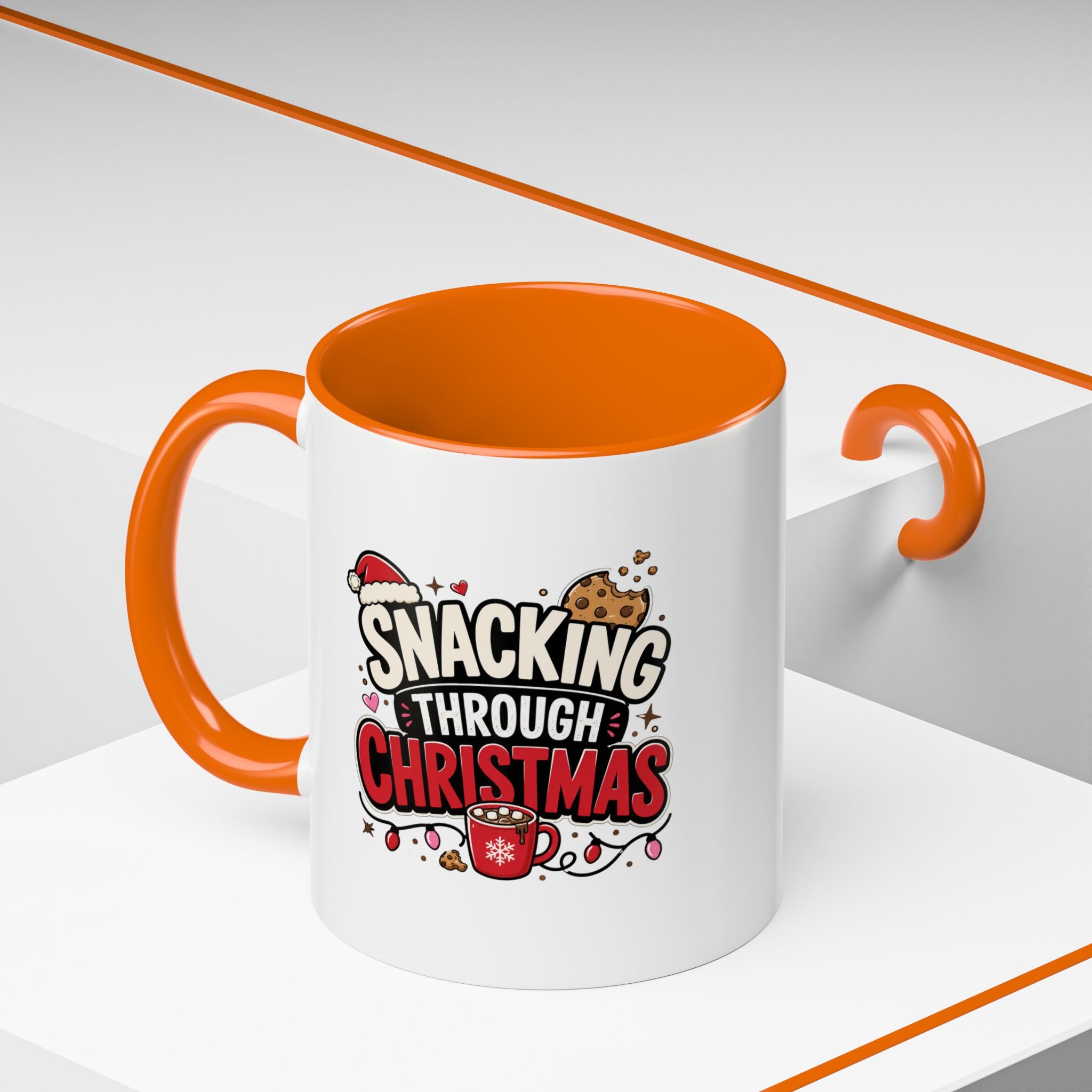 Modern Day Christmas Snacking Through Christmas Coffee Mug