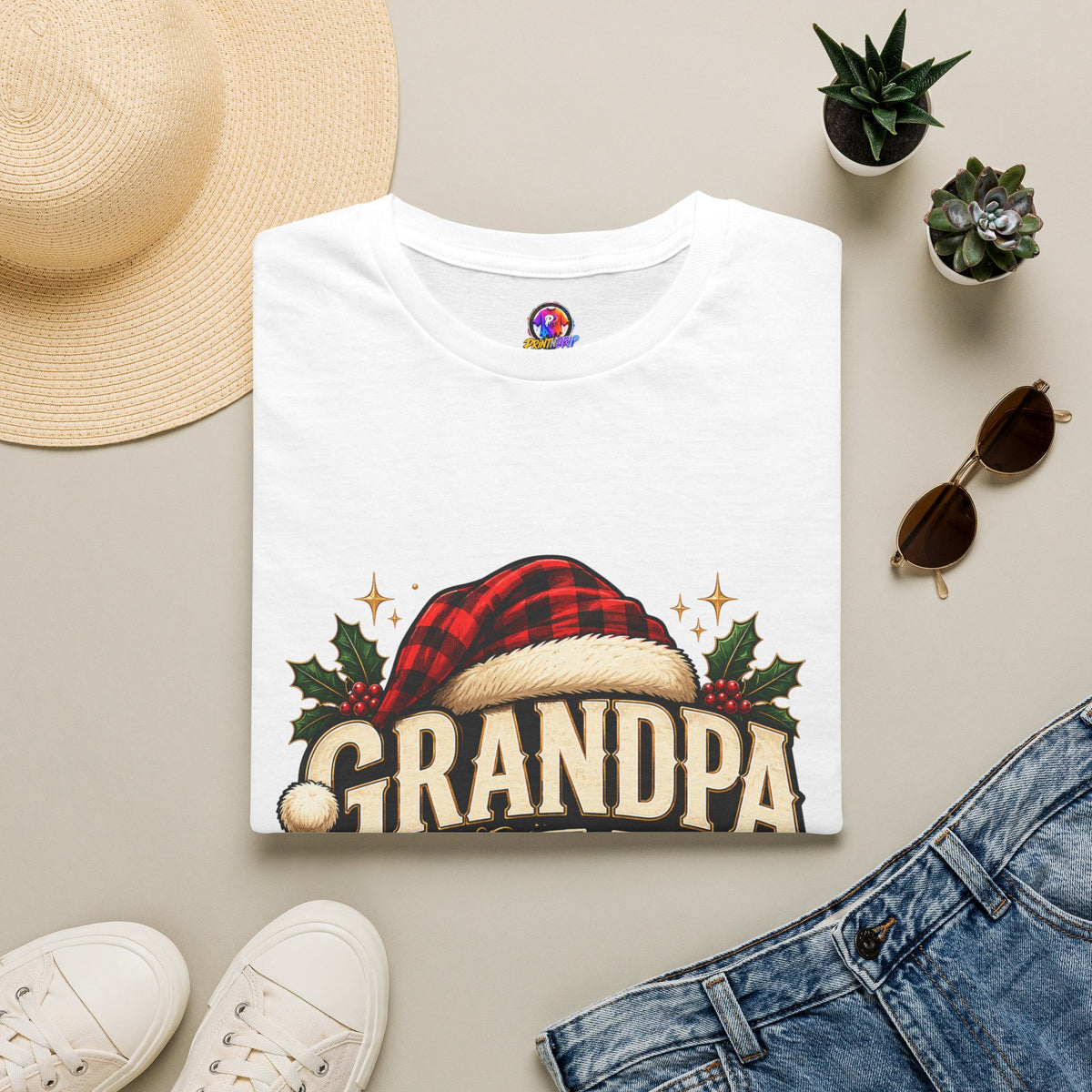Christmas Grandpa Clause Unisex Softstyle T-Shirt