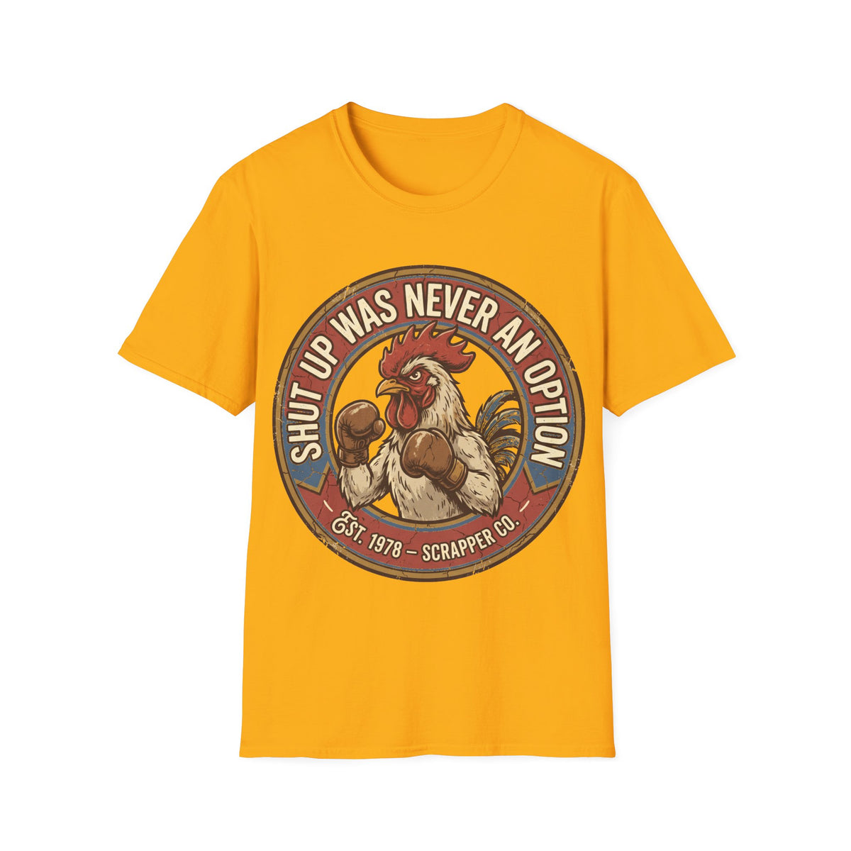 Graphic T-Shirt — “Shut Up Was Never an Option” Funny Retro Cowgirl Tee - Trending Now - September 2026