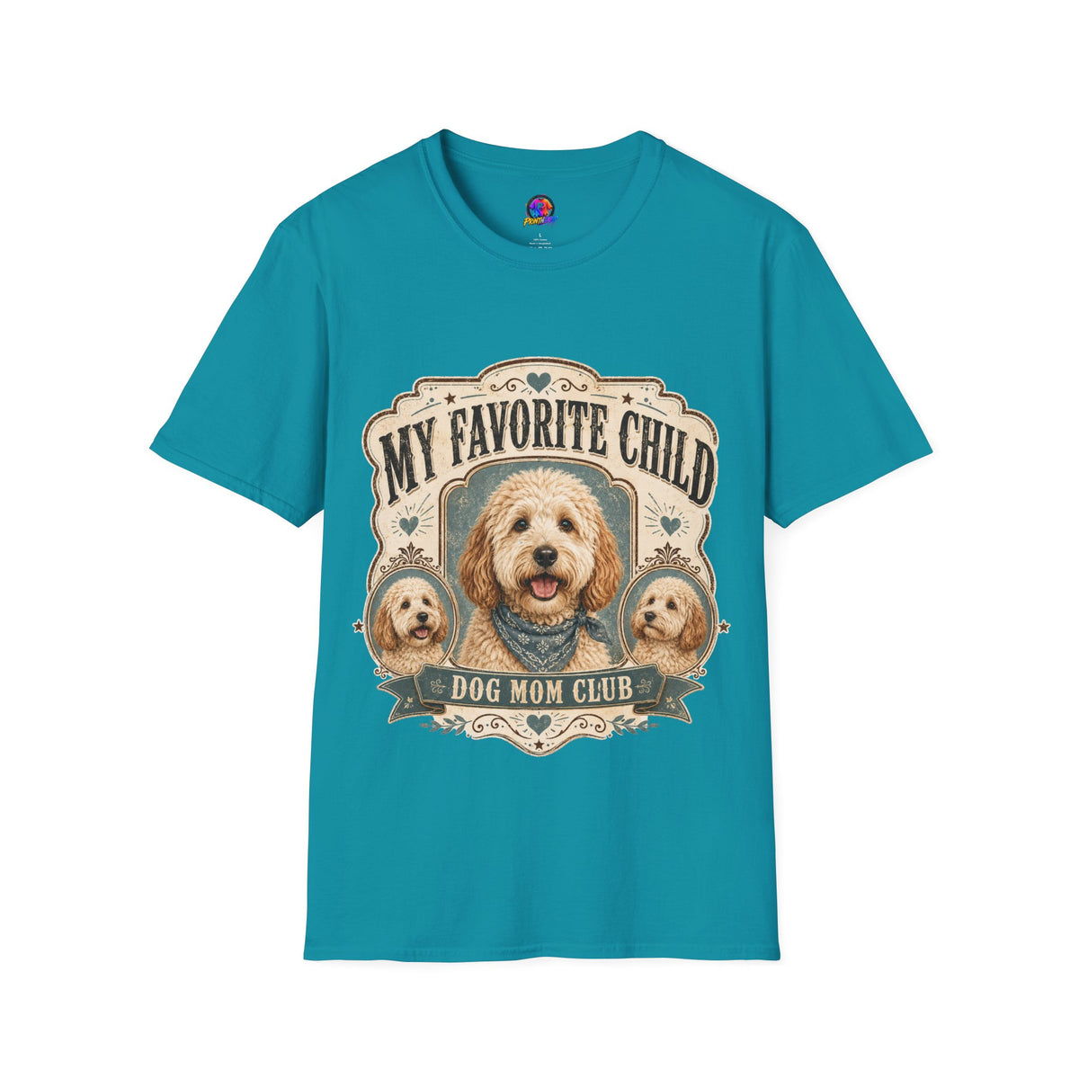 T-Shirt — "My Favorite Child" Dog Mom Club Graphic Tee