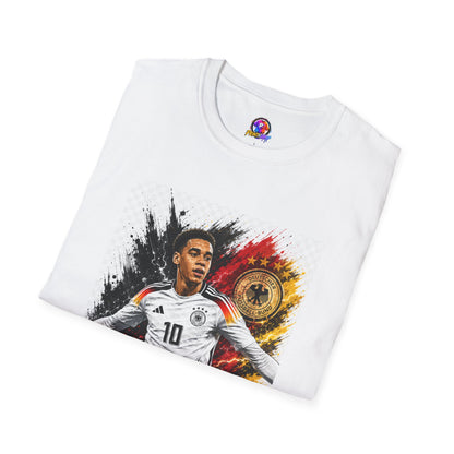 Germany Soccer Player Graphic T-Shirt — Jamal Musiala Germany Jersey Design